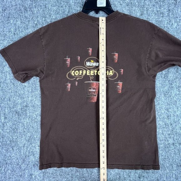 WAWA SHIRT MENS XL BROWN COFFEE COFFEETOPIA CONVENIENT STORE TEE - Picture 8 of 10
